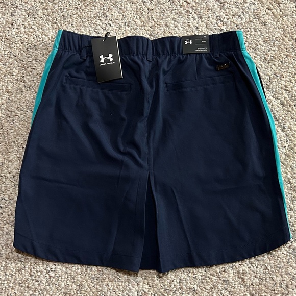 New Under Armour Golf Women's Links Navy Woven Skorts - Size 8 NWT - Picture 2 of 5